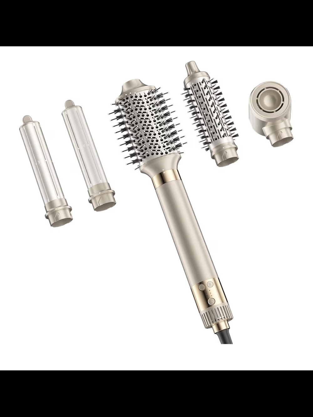 Multi-Tool Hot Air Styling Brush - Champagne Gold